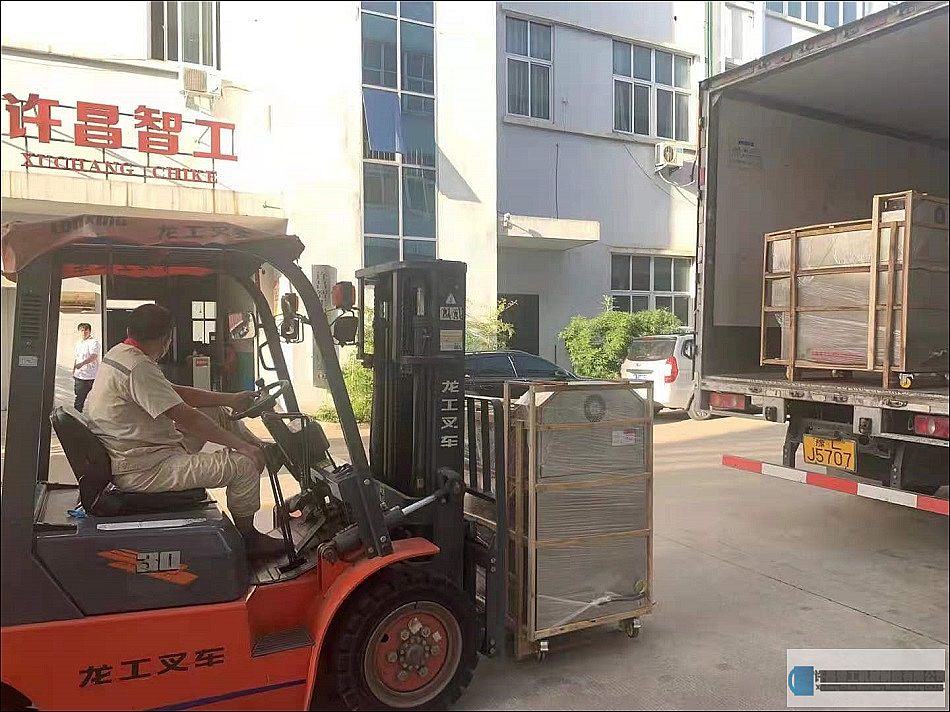 江西老客戶訂購的三臺40斤炒板栗機(jī)發(fā)貨
