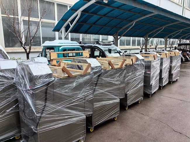 知名板栗炒貨連鎖品牌再次訂購(gòu)40臺(tái)炒貨機(jī)發(fā)貨完成